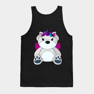 Unicorn Pegasus Teddy Bear Tank Top